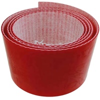 Banda transportadora de PU/PVC blanca para mesa de corte, banda transportadora de PU al vacío para máquina de corte