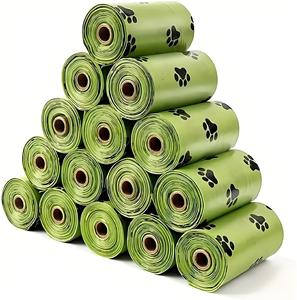 Bolsa Desechable para Excrementos de Mascotas, Bolsa de Basura Transparente, Duradera, Biodegradable, Ecológica, Personalizada, con Cordón de Plástico - Product Image 1