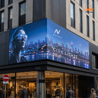 Pantalla LED Inteligente para Esquinas de Ciudades, para Tiendas de Tecnología Vestible, Publicidad Nocturna Urbana de Doble Cara DOOH