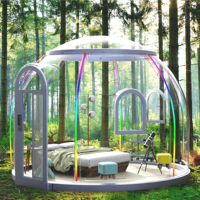 Dôme de tente en polycarbonate transparent et durable de 2,7 m, pour le glamping de luxe en plein air, hôtel, maison avec salle de bain pour vivre ou manger