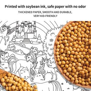 Affiche Murale Géante Colorée Keybaby pour Enfants : Dinosaures et Princesses, Motifs Riches, Impression Écologique, Décoration de Fête pour Chambre d'Enfant - Product Image 5