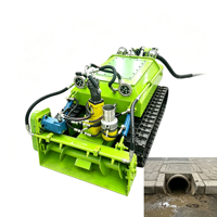 Robot de dragage électrique subaquatique pour le nettoyage des égouts municipaux et le désagréement des réservoirs d'eaux usées
