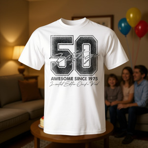 T-shirt vintage per il cinquantesimo compleanno, fantastica dal 1975, edizione limitata - Product Image 3