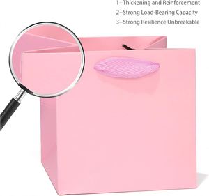 Bolsas de Regalo Elegantes de Papel Kraft con Logotipo Impreso, Reciclables, con Asa, para Bodas, Empaque Sostenible para Recuerdos de Fiesta - Product Image 6