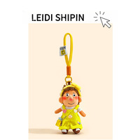 Pendentif de sac en peluche garçon aux cheveux bouclés et tachetés, mignon et original, adorable jouet de dessin animé, porte-clés, cadeau pour meilleur ami