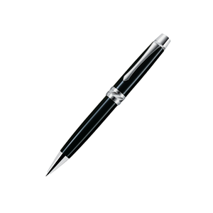 Crayon mécanique rotatif de luxe pour affaires, corps en aluminium, quatre couleurs brillantes, pour bijouterie et artisanat, avec anneau en métal découpé - Product Image 2