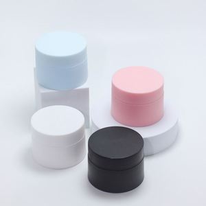 Pot cosmétique de luxe vide en plastique PP dépoli à double paroi, blanc, rose, bleu, pour crème visage et corps, 5g, 10g, 15g, 30g, 50g, 100g, 150g - Product Image 6