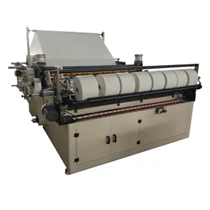 Máquina de rebobinado automático de rollos de papel higiénico