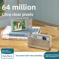 Nouvel appareil photo numérique HD 28MP CMOS à glissière M15 pour étudiants, idéal comme cadeau, avec carte SD, écran 2-3 pouces et vidéo 4K