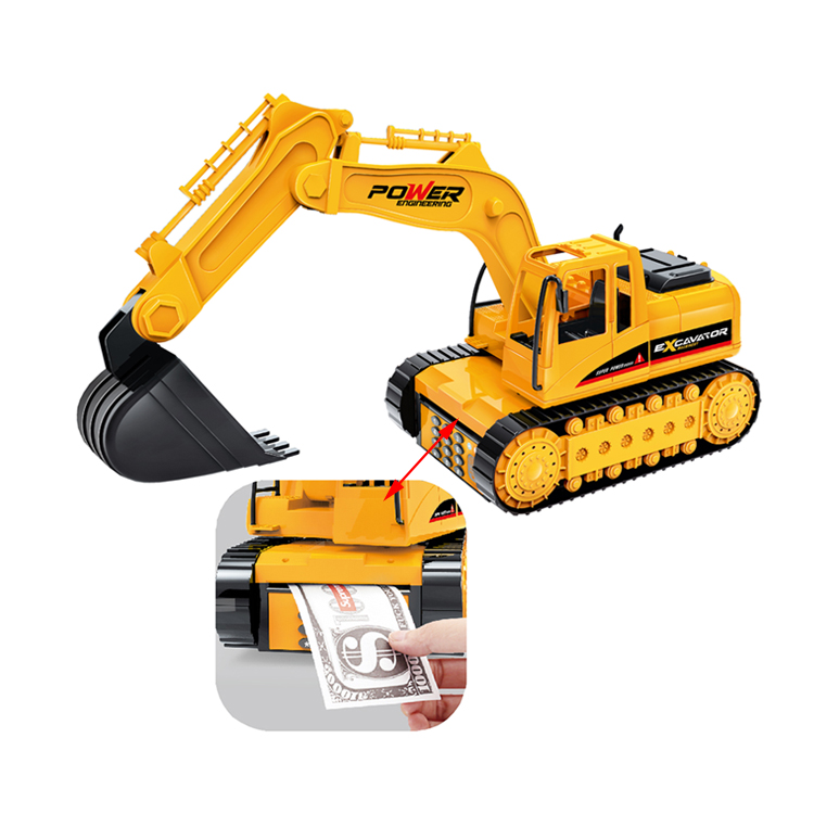 Лидер продаж, 1:16 Автоматическая игрушка, Электрический экскаватор, грузовик, сберегающий деньги, копилка, коробка, игрушка