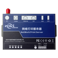 ZLWL PS2021 무선 프린트 서버, 사무실 및 가정용 프린터 공유용 USB 포트 2개 포함, HP용