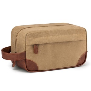 Borsa da toilette da uomo Kit da <span class=keywords><strong>viaggio</strong></span> con manico impermeabile in tela di rasatura Organizer per viaggi di lavoro - Product Image 3