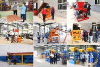 Machine de moulage de blocs de terre et de béton hydraulique TOBEMAC Qtj4-40, ligne de production automatique de blocs de terre, 9,5 kW, 380 V, ISO9001