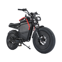 Vente flash Moto hybride tout-terrain 48V avec éclairage LED, cache-batterie, absorption des chocs pneumatique, grande roue WIN RIDER WR-X1