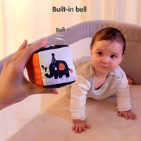 Tumama Enfants En Peluche Jouets Suspendus Haut Contraste Bébé Siège De Voiture Noir et Blanc Hochet Jouets Forme Géométrique Jouets De Dentition pour Nouveau-Né