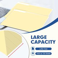 1/3 Cut Tab Letter Size 120 Pack Carpeta de archivos Carpeta de archivo para Office School Business Manila Carpeta de archivos