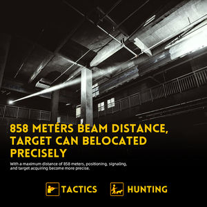 Senter LED Taktis Luar Ruangan Terbaru 10W Super Terang Tahan Air IP67, Senter Saku LEP Jarak Jauh Bertenaga - Product Image 4