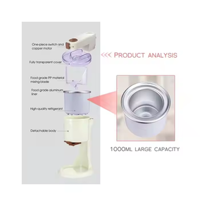 Nueva Máquina para Hacer Helados <span class=keywords><strong>Casera</strong></span>, Mini Máquina de Helados Suaves con Enfriamiento Automático, Máquina de Helados <span class=keywords><strong>Casera</strong></span> Antronic, Exprimidor Centrífugo - Product Image 4