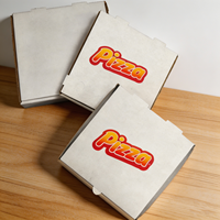 SP3882 - Caja de Cartón Corrugado Kraft Biodegradable Resistente y Duradera para Llevar, Bandeja para Empacar, Caja para Pizza para Tiendas de Comida para Llevar