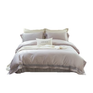 Mark Cross Cotton Four-Piece <b>Bedding</b> <b>Set</b> Solid Color Breathable Warm Skin-Friendly Autumn Winter Use - Product Image 5