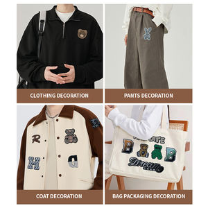 Dessin animé chaud broderie ours Patch autocollant grand ours <span class=keywords><strong>motif</strong></span> vêtements fer personnalisé mode Patch décalcomanie pour la décoration intérieure - Product Image 4