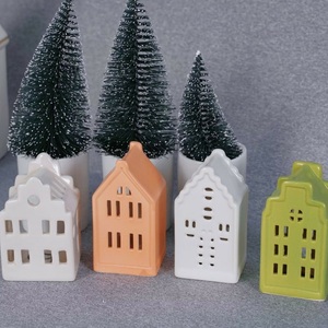 <strong>Tea</strong> <strong>Light</strong> <strong>House</strong> Ceramic Candle <strong>Holder</strong> - Product Image 2