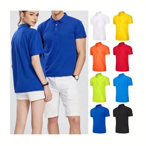 Polo de sport pour homme, design simple, élastique, coupe ajustée, 100% coton de haute qualité, modèle vierge - Product Image 1