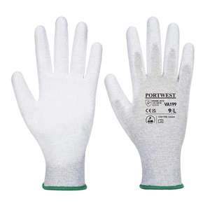 PORTWEST - VA199G7RXXS Guante de Palma de poliuretano antiestático gris-GUANTES EAN 5036108274468 - Product Image 1