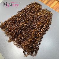 Extensiones de Cabello Humano Virgen Indio Doble Trama Rizado Pixie Marrón SDD, Cabello Grueso y Alineado de Proveedores
