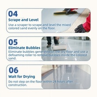 Peinture époxy pour sols en sable, revêtement en résine pour garage, allée, patio, auto-nivelante, peinture imperméable pour sols extérieurs, antidérapante, durable