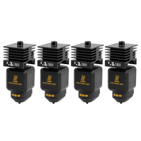 V6 P2S Rakitan Hotend Baja Keras yang Dapat Dilepas untuk Printer 3D, Kit Nozzle Kepala Cetak yang Dapat Diganti