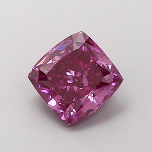 Cushion - Diamante Cultivado en Laboratorio de Color Rosa Intenso Fantasía, 0.92 ct, VS1 - Product Image 1