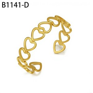 Amy Amy Heart Shape <b>Silver</b> Plated Cuff <b>Bracelet</b> For Women Fashion Jewelry Gift - Product Image 3
