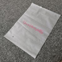 Sac d'emballage refermable de haute qualité, écologique, imperméable et réutilisable pour vêtements, avec impression de logo