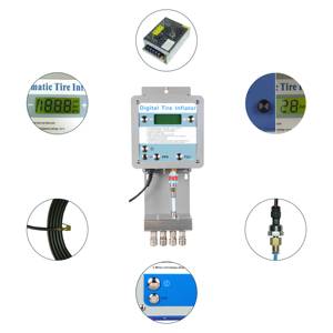 G5 CE Gonfleur d'air numérique entièrement automatique Gonfleur de pneu mural pour 4 ateliers Moniteur de pression des pneus Métal durable - Product Image 2