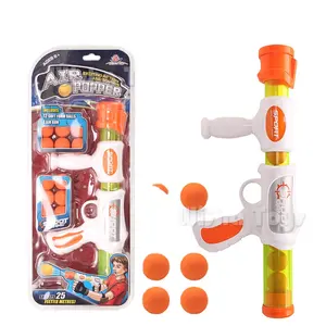 热卖孩子有趣的软泡沫球子弹枪玩具空气动力波普尔枪