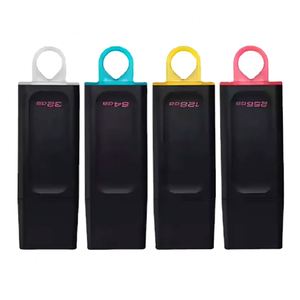 แฟลชไดรฟ์ USB สีดำ พร้อมสายคล้องคอและฝาครอบป้องกัน เหมาะสำหรับใช้งานในสำนักงานจำนวนมาก - Product Image 3