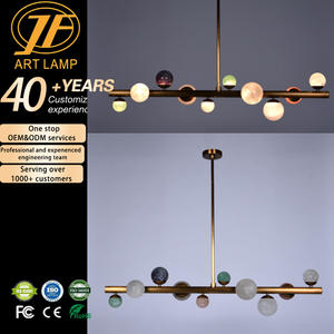 Lampes suspendues de haute qualité, nouveau design lumineux, 30 kg, métal, cristal, taille moyenne, à intensité variable - Product Image 6