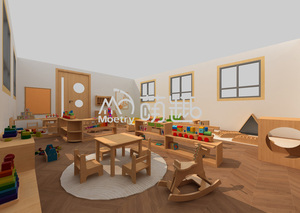 Moetry legno massello Montessori classe <span class=keywords><strong>Set</strong></span> di mobili per scuola materna scuola materna scuola materna per neonati e bambini - Product Image 6