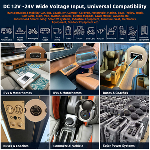 12V-24V Usb-C & Usb-A Bus Bateau Marine Caravane Rv Camping-car Siège Arrière Double Double Port Usb Prise <span class=keywords><strong>Chargeur</strong></span> Pour <span class=keywords><strong>Voiture</strong></span> Bus 12V - Product Image 4