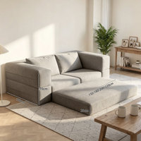 Canapé-lit modulaire moderne en tissu, pliable et convertible, emballage compressé sous vide, mobilier pour salon et appartement