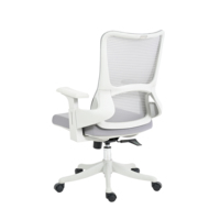 Chaise de bureau ergonomique à dossier mi-hauteur rembourré pour longues heures de travail, vente en gros, chaise de bureau en maille OEM/ODM