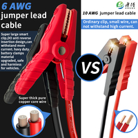 Kabel Jumper Starter Mobil Portabel 12V, Pengganti Baterai Otomotif, Penjepit Buaya, Klip Buaya