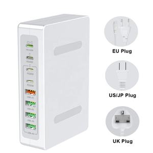 Estación de Carga Rápida HNT de 250W GaN con 8 Puertos, 4A4C, Enchufe US/UK/EU para Laptop, <span class=keywords><strong>Adaptador</strong></span> de Corriente <span class=keywords><strong>USB</strong></span> Tipo C para <span class=keywords><strong>Apple</strong></span> - Product Image 2