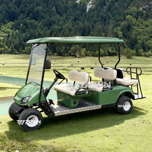 รถกอล์ฟยกสูงแบบกำหนดเองยี่ห้อแบรนด์ไชน่า 4 ที่นั่ง รถกอล์ฟใหม่ เบาะนั่งสบาย รถกอล์ฟหรูหรา ยางทนทาน - Product Image 2