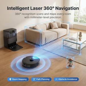 Robot Aspirador y Limpiador OEM RC700 con Navegación LDS, Función Húmedo/Seco, Larga Autonomía, Aspiradora Inteligente para Hogar Conectado, Venta al Por Mayor - Product Image 3