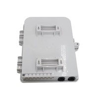Kotak Distribusi Terminal Serat Optik FTTH Tahan Air IP67 Sampel Gratis Luar Ruangan 16 Port 1x16 PLC Splitter FTT-FDB16B
