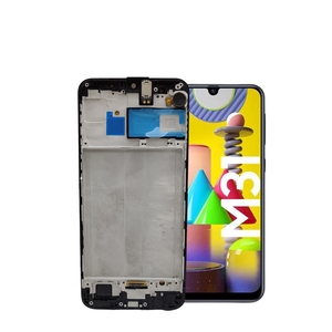 Original OLED Service Pack LCD M315 สําหรับSamsung Galaxy M31 โทรศัพท์มือถืออะไหล่ซ่อม LCD พร้อมชุดกรอบ