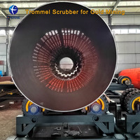 Équipement de lavage rotatif pour l'extraction d'or alluvial : Trommel Scrubber 200T/H
