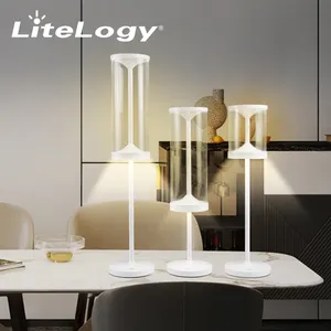 Moderne ladbare battery power lampe mit USB-Anschluss Schreibtisch leuchte LED-Tisch lampe Bar Restaurant Home Decor